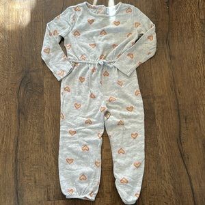 Old Navy Rainbow Heart Light Sweater Romper Spring Long Sleeve